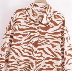Y2K Zebra Print Jeans for Women