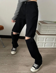 Y2K Wide Leg Jeans for Women