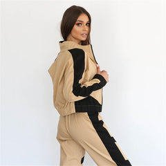 Casual Women’s Baseball Two-Piece Outfit