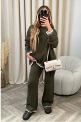Women’s Solid Color Casual Loose Outfit