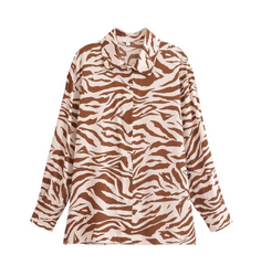Y2K Zebra Print Jeans for Women