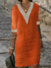 YZ1224 Women's Casual Loose Dress for Fall/Winter