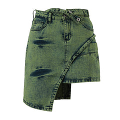 Irregular Denim Skirt for Women