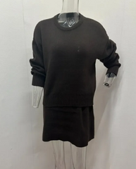 Women’s Matching Knit Sweater Skirt Set
