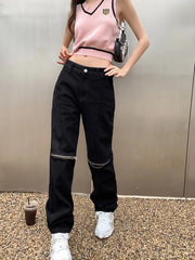 Y2K Wide Leg Jeans for Women