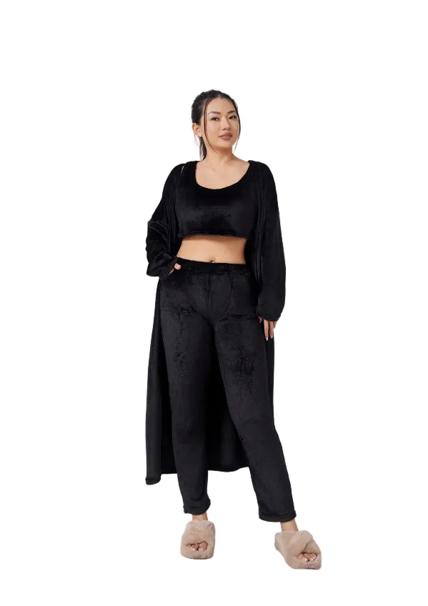 Women’s 3-Piece Cozy Pajama & Lounge Set