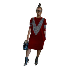 YZ1224 Women's Casual Loose Dress for Fall/Winter