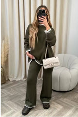 Women’s Solid Color Casual Loose Outfit