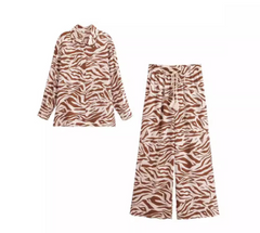 Y2K Zebra Print Jeans for Women