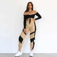 Casual Women’s Baseball Two-Piece Outfit