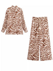 Y2K Zebra Print Jeans for Women