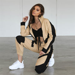 Casual Women’s Baseball Two-Piece Outfit