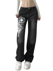 High Waist Wide Leg Streetwear Pants