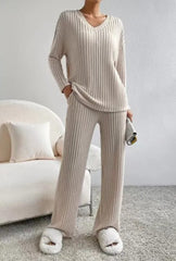 Women’s Knitted Two-Piece Outfit Set